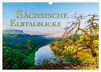 Vorderes Coverbild Sächsische Elbtalblicke (Wandkalender 2026 DIN A3 quer), CALVENDO Monatskalender