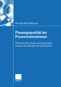 Vorderes Coverbild Planungsqualität bei Prozessinnovationen