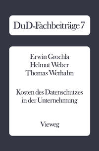 Vorderes Coverbild Kosten des Datenschutzes in der Unternehmung