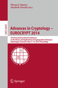 Vorderes Coverbild Advances in Cryptology – EUROCRYPT 2014