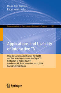 Vorderes Coverbild Applications and Usability of Interactive TV