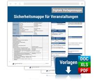 Vorderes Coverbild Sicherheitsmappe für Veranstaltungen