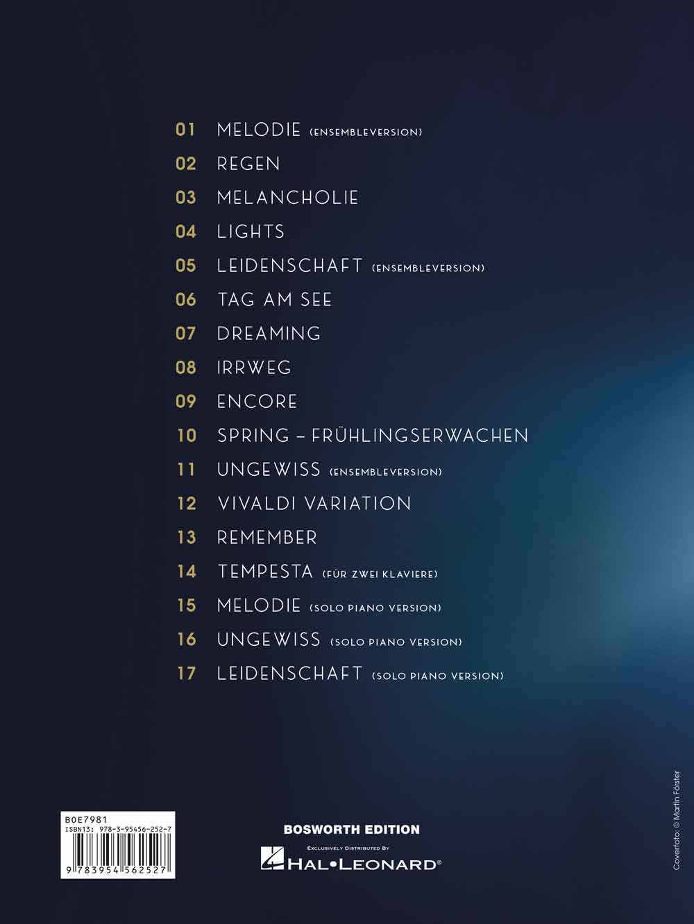 Rückseitencover Florian Christl: Episodes - Songbook