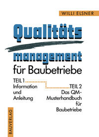 Vorderes Coverbild Qualitäts management für Baubetriebe
