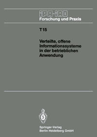 Vorderes Coverbild Verteilte, offene Informationssysteme in der betrieblichen Anwendung