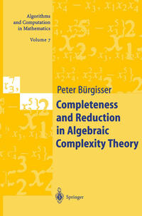 Vorderes Coverbild Completeness and Reduction in Algebraic Complexity Theory