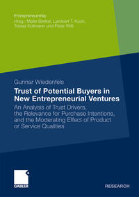Vorderes Coverbild Trust of Potential Buyers in New Entrepreneurial Ventures