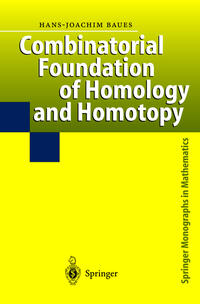 Vorderes Coverbild Combinatorial Foundation of Homology and Homotopy