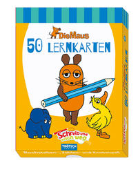 Vorderes Coverbild Trötsch Die Maus Lernkarten Schreib und wisch weg mit Stift