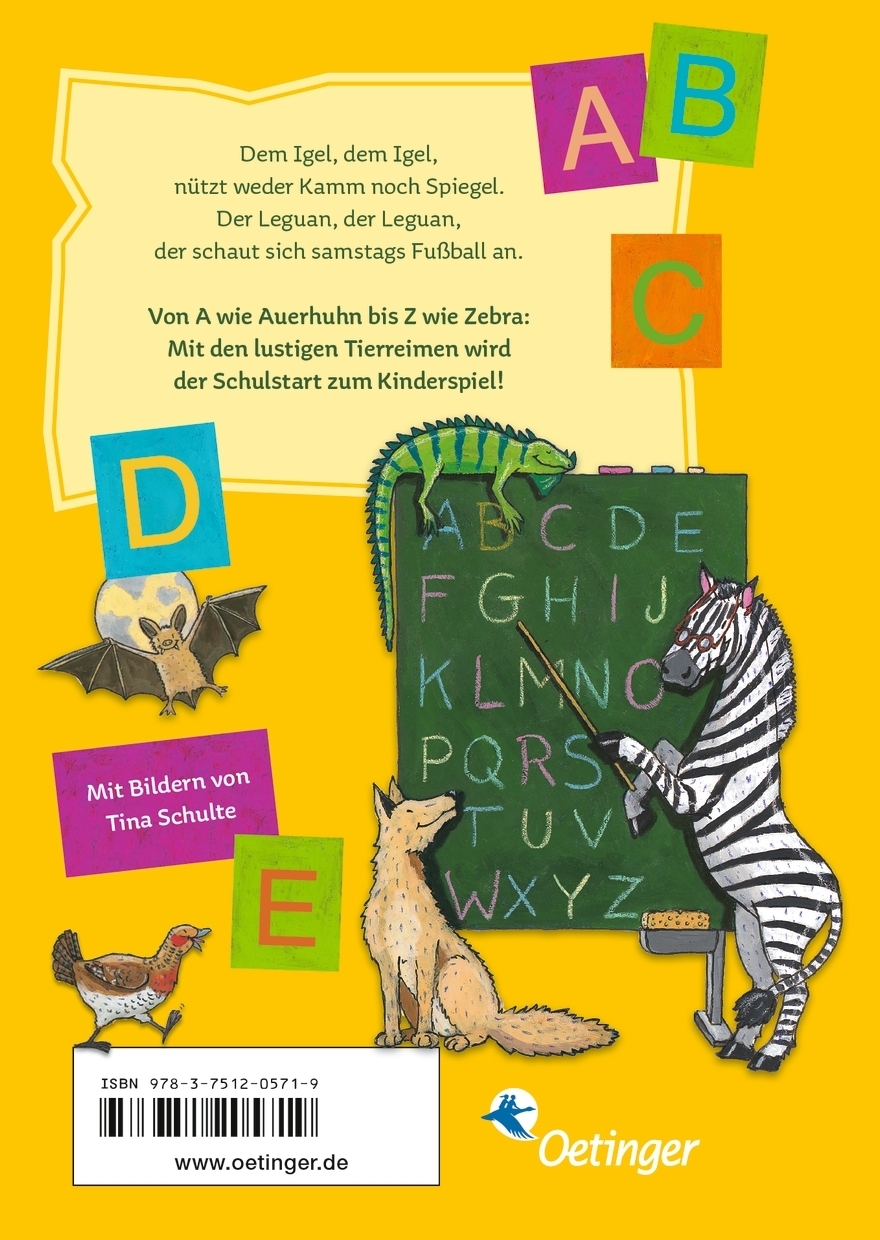 Rückseitencover Das Tier-ABC