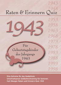 Vorderes Coverbild Raten und Erinnern Quiz 1943