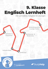 Vorderes Coverbild 9. Klasse Englisch Lernheft