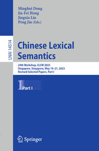 Vorderes Coverbild Chinese Lexical Semantics