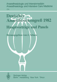 Vorderes Coverbild Deutscher Anaesthesiekongreß 1982