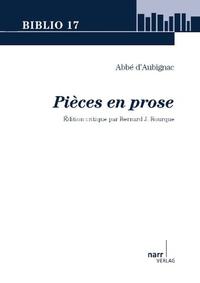 Vorderes Coverbild Abbé d`Aubignac: Pièces en prose