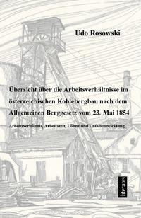 Vorderes Coverbild Übersicht über die Arbeitsverhältnisse im österreichischen Kohlebergbau nach dem Allgemeinen Berggesetz von 23. Mai 1854