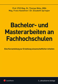 Vorderes Coverbild Bachelor- und Masterarbeiten an Fachhochschulen