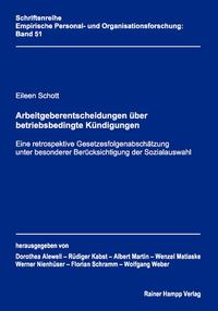 Vorderes Coverbild Arbeitgeberentscheidungen über betriebsbedingte Kündigungen