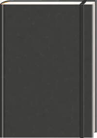 Vorderes Coverbild Anaconda Notizbuch/Notebook/Blank Book, punktiert, textiles Gummiband, schwarz, Hardcover (A5), 120g/m² Papier