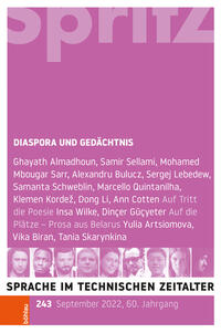 Vorderes Coverbild (hohe Qualität) Diaspora und Gedächtnis