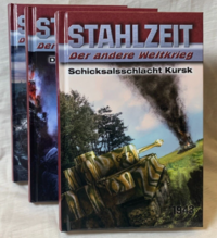 Vorderes Coverbild STAHLZEIT Bände 1-3: Schicksalsschlacht Kursk – Die Ostfront brennt! – D-Day: Die Invasion
