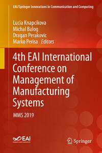 Vorderes Coverbild 4th EAI International Conference on Management of Manufacturing Systems