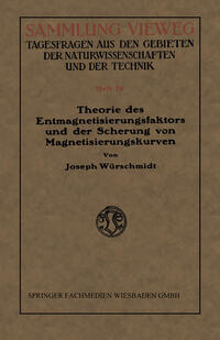 Vorderes Coverbild Theorie des Entmagnetisierungsfaktors und der Scherung von Magnetisierungskurven