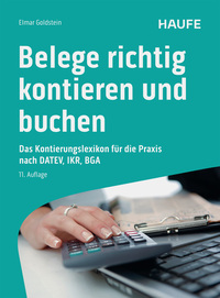 Vorderes Coverbild Belege richtig kontieren und buchen