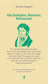 Vorderes Coverbild Alle Gedanken, Maximen, Reflexionen