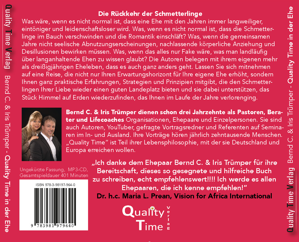 Rückseitencover Quality Time in der Ehe