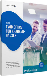 Vorderes Coverbild Haufe TVöD Office Professional für Krankenhäuser