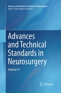 Vorderes Coverbild Advances and Technical Standards in Neurosurgery