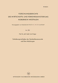 Vorderes Coverbild Verkokungsverhalten der Steinkohlenmacerale und ihrer Mischungen