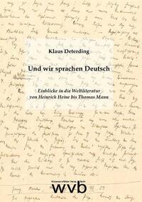 Vorderes Coverbild Und wir sprachen Deutsch