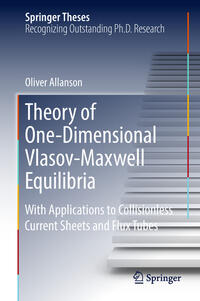 Vorderes Coverbild Theory of One-Dimensional Vlasov-Maxwell Equilibria