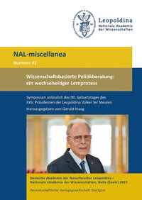 Vorderes Coverbild Wissenschaftsbasierte Politikberatung: ein wechselseitiger Lernprozess