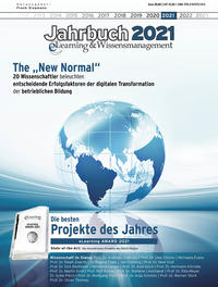 Vorderes Coverbild Jahrbuch eLearning & Wissensmanagement 2021