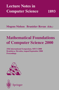 Vorderes Coverbild Mathematical Foundations of Computer Science 2000