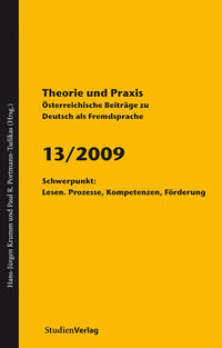 Vorderes Coverbild Theorie und Praxis - Österreichische Beiträge zu Deutsch als Fremdsprache 13, 2009