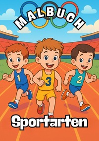 Vorderes Coverbild Malbuch - Sportarten