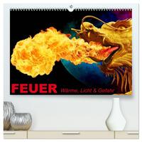 Vorderes Coverbild Feuer • Wärme, Licht & Gefahr (hochwertiger Premium Wandkalender 2026 DIN A2 quer), Kunstdruck in Hochglanz
