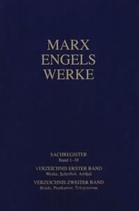 Vorderes Coverbild Marx-Engels-Werke