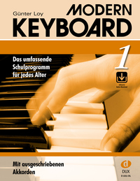 Vorderes Coverbild Modern Keyboard 1 (mit Audio-Download)