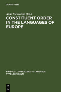 Vorderes Coverbild Eurotyp / Constituent Order in the Languages of Europe