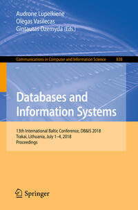 Vorderes Coverbild Databases and Information Systems