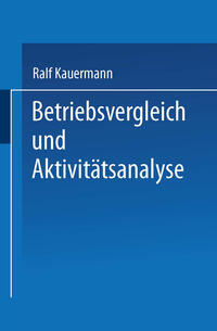 Vorderes Coverbild Betriebsvergleich und Aktivitätsanalyse