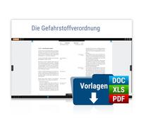Vorderes Coverbild Die Gefahrstoffverordnung