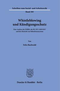 Vorderes Coverbild Whistleblowing und Kündigungsschutz