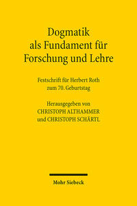 Vorderes Coverbild Dogmatik als Fundament für Forschung und Lehre