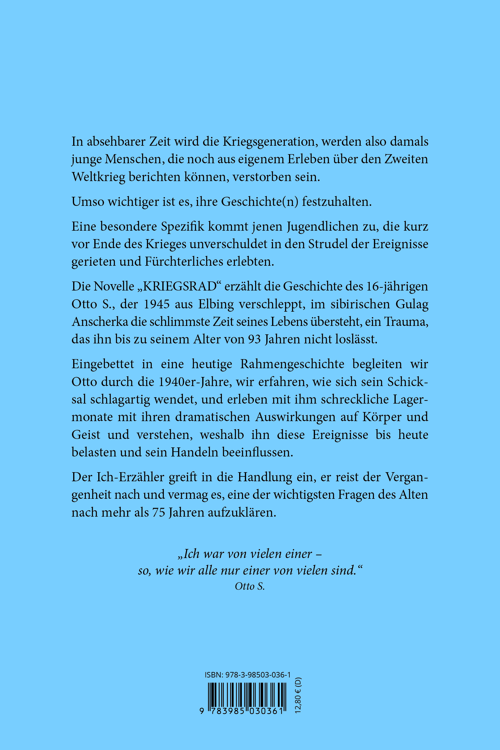 Rückseitencover Kriegsrad